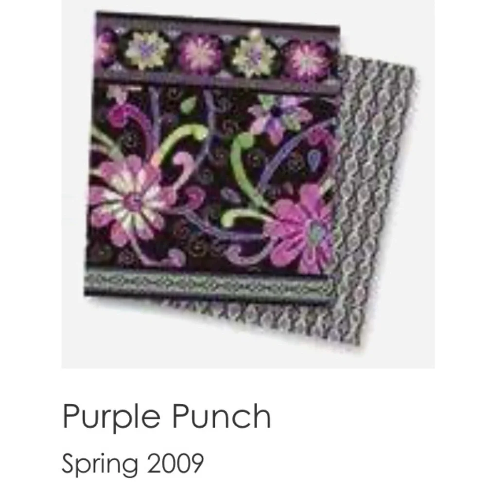 VERA BRADLEY Purple Punch 2009 Hanging Garment Bag Y2K Brown Pink Floral Travel